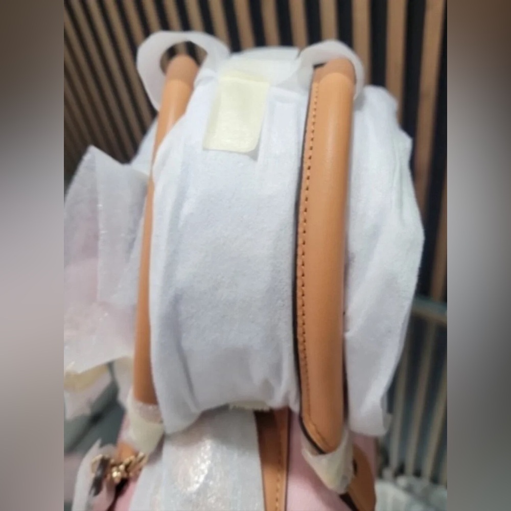 Coach Medium Rowan Satchel In Signature Canvas Powder Pink With Charms - Picture 7 of 11